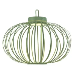 LED Akku Tischlampe IP44 Grün dimmbar Touch 2 W 37 cm