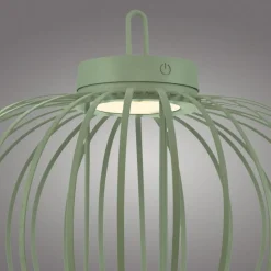 LED Akku Tischlampe IP44 Grün dimmbar Touch 2 W 37 cm