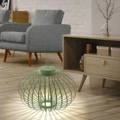 LED Akku Tischlampe IP44 Grün dimmbar Touch 2 W 37 cm