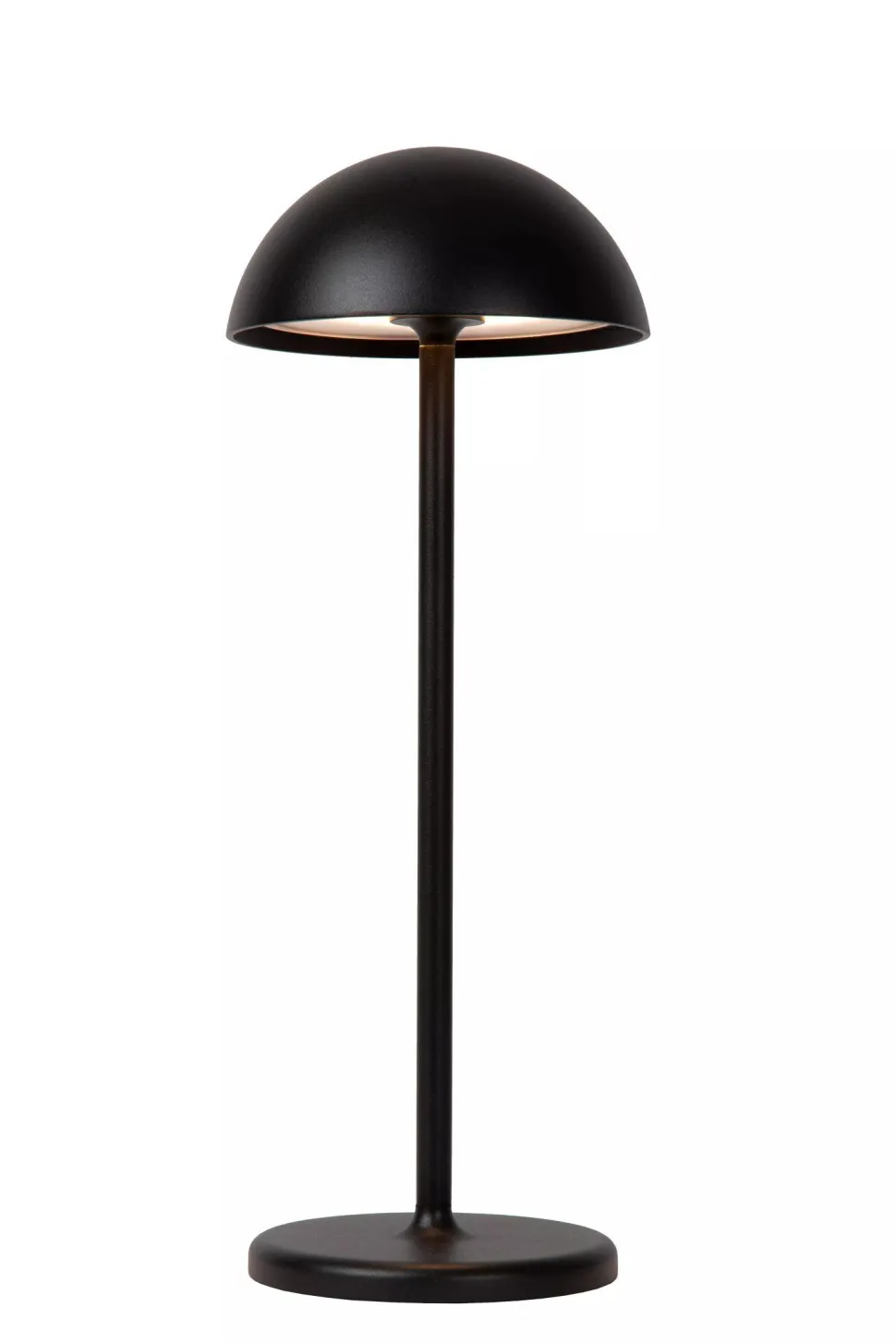 LED Akku Tischlampe Schwarz 32 cm 3000 K IP54 dimmbar