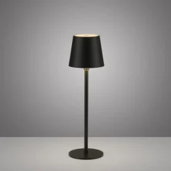 LED Akku Tischlampe Schwarz dimmbar Touch 37 cm 320 lm