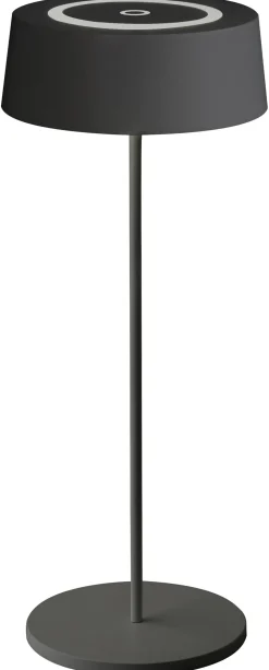 LED Akku Tischlampe Schwarz Touch Dimmer USB IP54 2 W