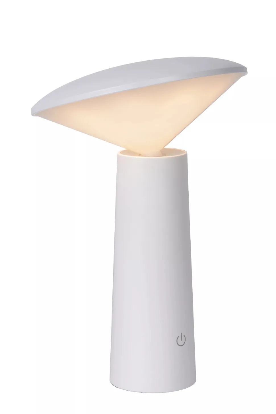 LED Akku Tischlampe Weiß 21,3 cm IP44 5h dimmbar