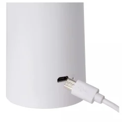 LED Akku Tischlampe Weiß 21,3 cm IP44 5h dimmbar