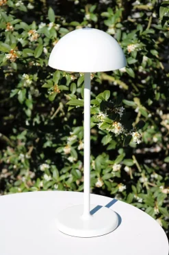 LED Akku Tischlampe Weiß 32 cm 3000 K IP54 7h dimmbar