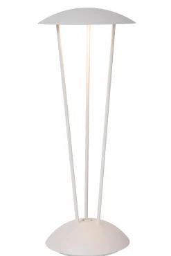 LED Akku Tischlampe Weiß Ladestation IP54 2 W dimmbar