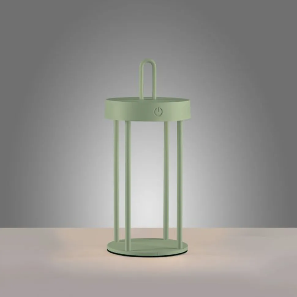 LED Akku Tischleuchte Aluminium dimmbar IP44 2 W Grün