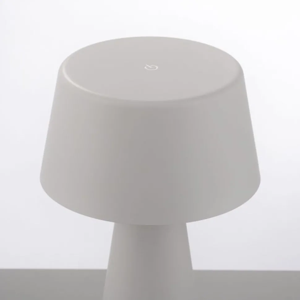 LED Akku Tischleuchte dimmbar Touch IP54 Weiß 28,9 cm