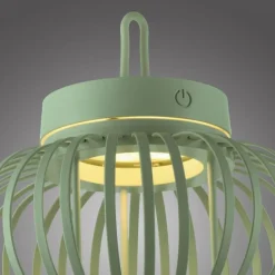 LED Akku Tischleuchte Dimmer Touch 22 cm IP44 2 W Grün