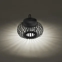 LED Akku Tischleuchte dimmbar 22 cm IP44 2 W Schwarz