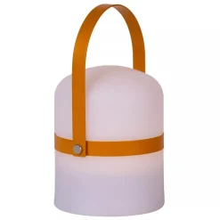 LED Akku Tischleuchte dimmbar Braun IP44 18,5 cm 3000 K