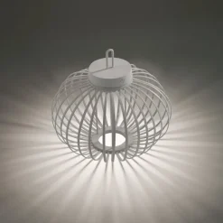 LED Akku Tischleuchte IP44 Schwarz dimmbar Touch 33 cm