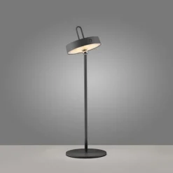 LED Akku Tischleuchte Schwarz Dimmer Touch IP44 47,2 cm
