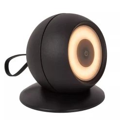 LED Akku Wandspot flexibel Schwarz H:11 cm IP54 3000 K