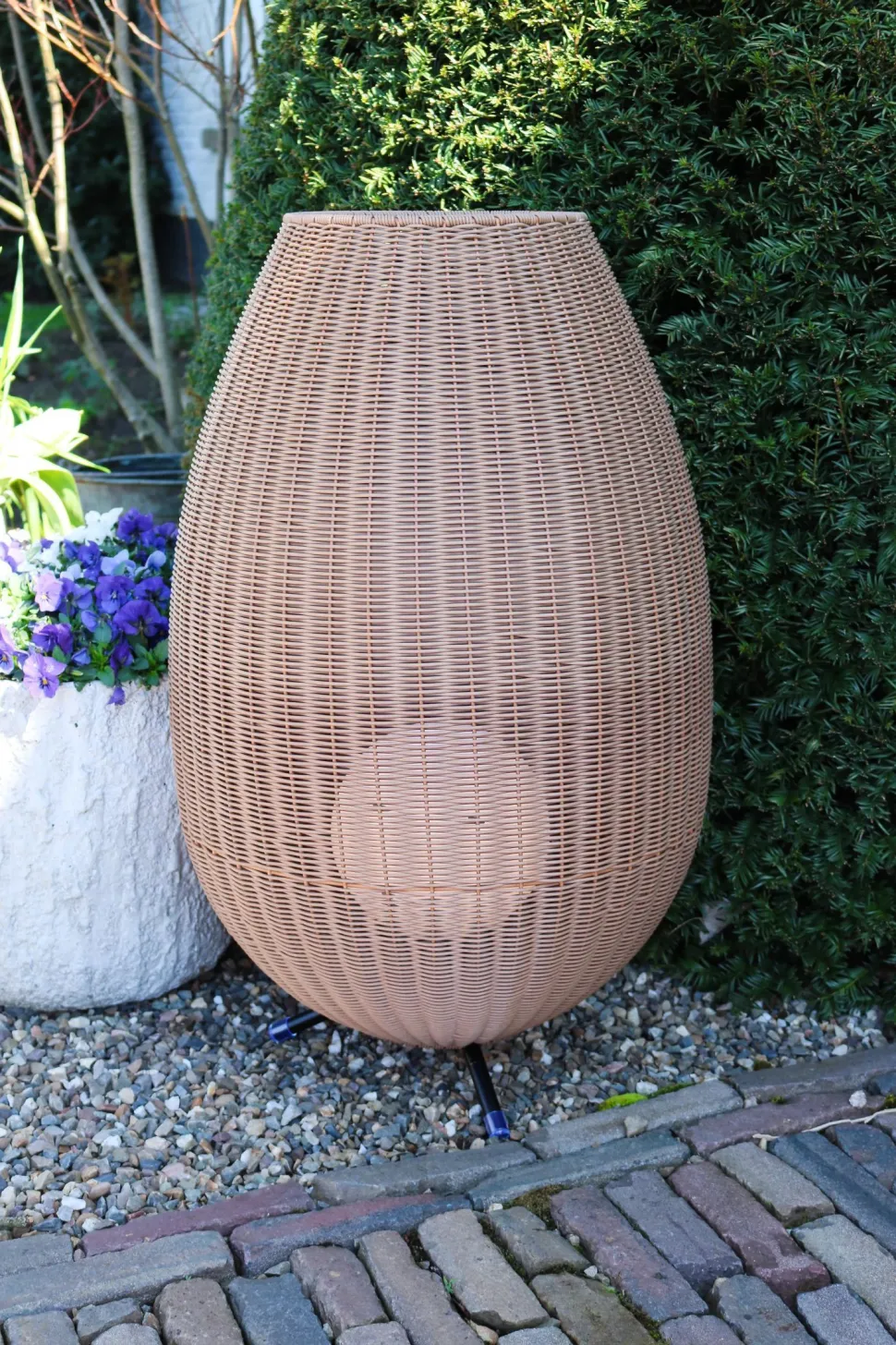 LED Akku Wegeleuchte dimmbar Natur IP44 79 cm 3000 K