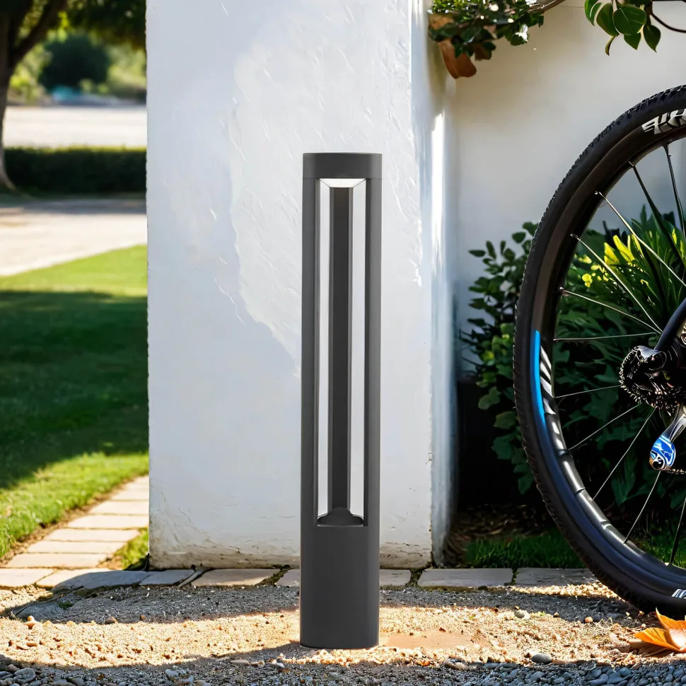 LED Außen Aussenstehlampe Modern in Grau