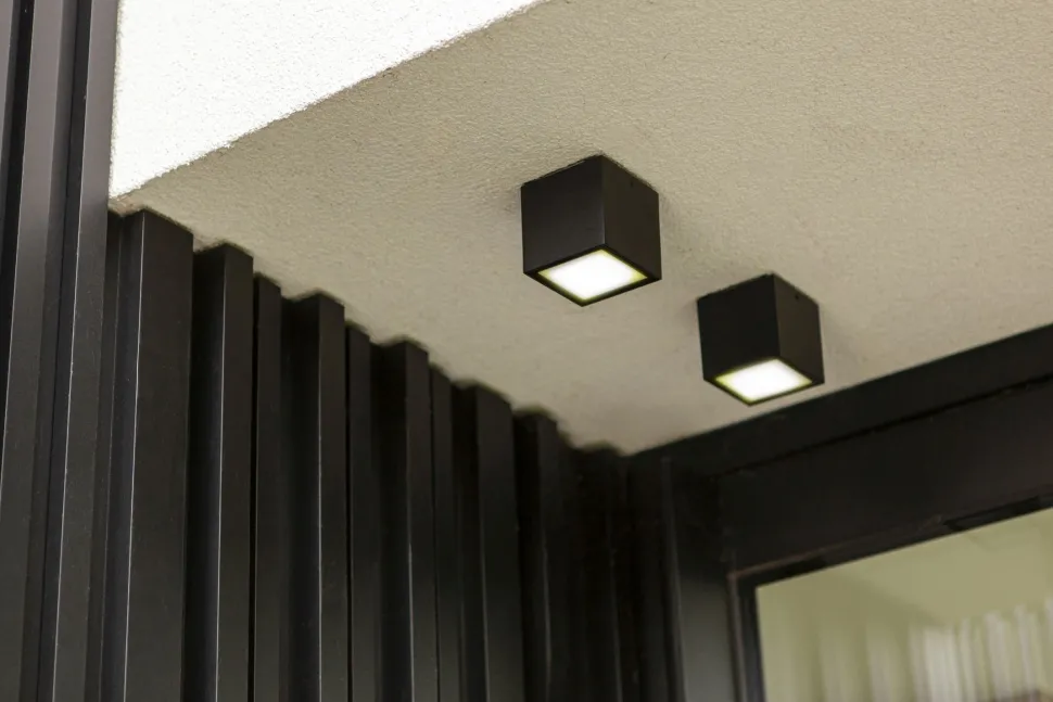 LED Außenlampe Aluminium Anthrazit 4000 K IP54 B:8,5 cm