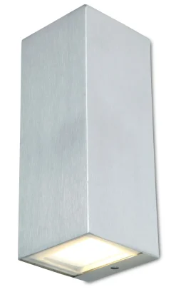 LED Außenlampe Up Down H:16,2 cm IP44 3000 K in Nickel