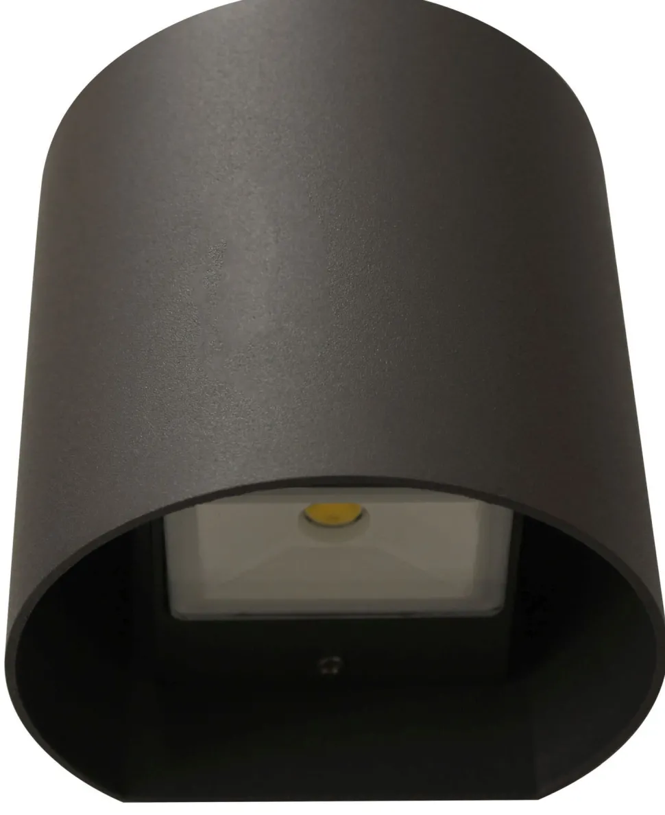 LED Außenlampe Wand Aluminium IP44 8 W 650 lm Anthrazit