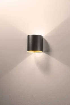 LED Außenlampe Wand Aluminium IP44 8 W 650 lm Anthrazit