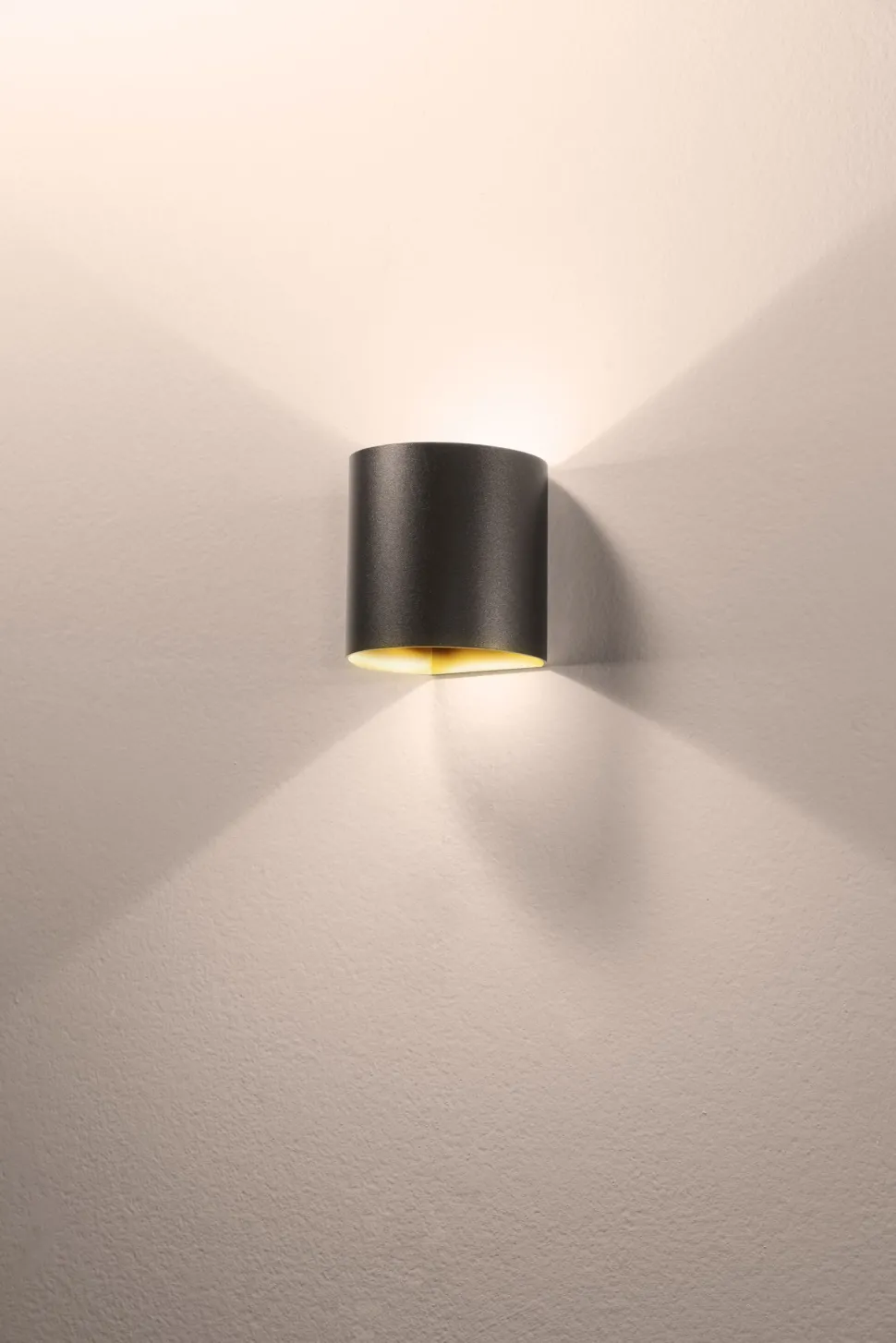 LED Außenlampe Wand Aluminium IP44 8 W 650 lm Anthrazit