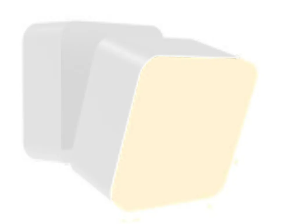 LED Außenlampe Wand Aluminium IP44 750 lm Weiß eckig