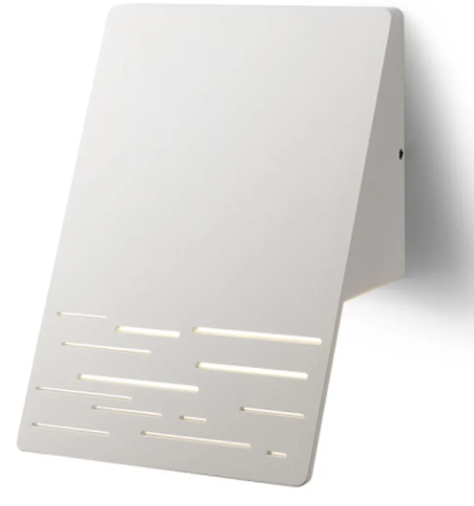 LED Außenlampe Wand Aluminium Glas IP44 15 cm breit