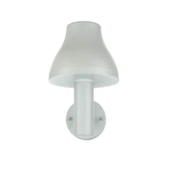 LED Außenlampe Wand in Silber IP44 680 lm 3000 K