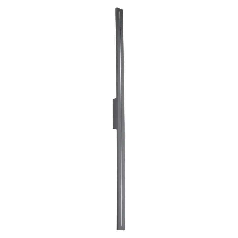 LED Außenlampe Wand Metall Grau IP65 H:121 cm indirekt
