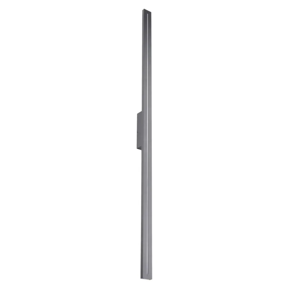 LED Außenlampe Wand Metall Grau IP65 H:121 cm indirekt