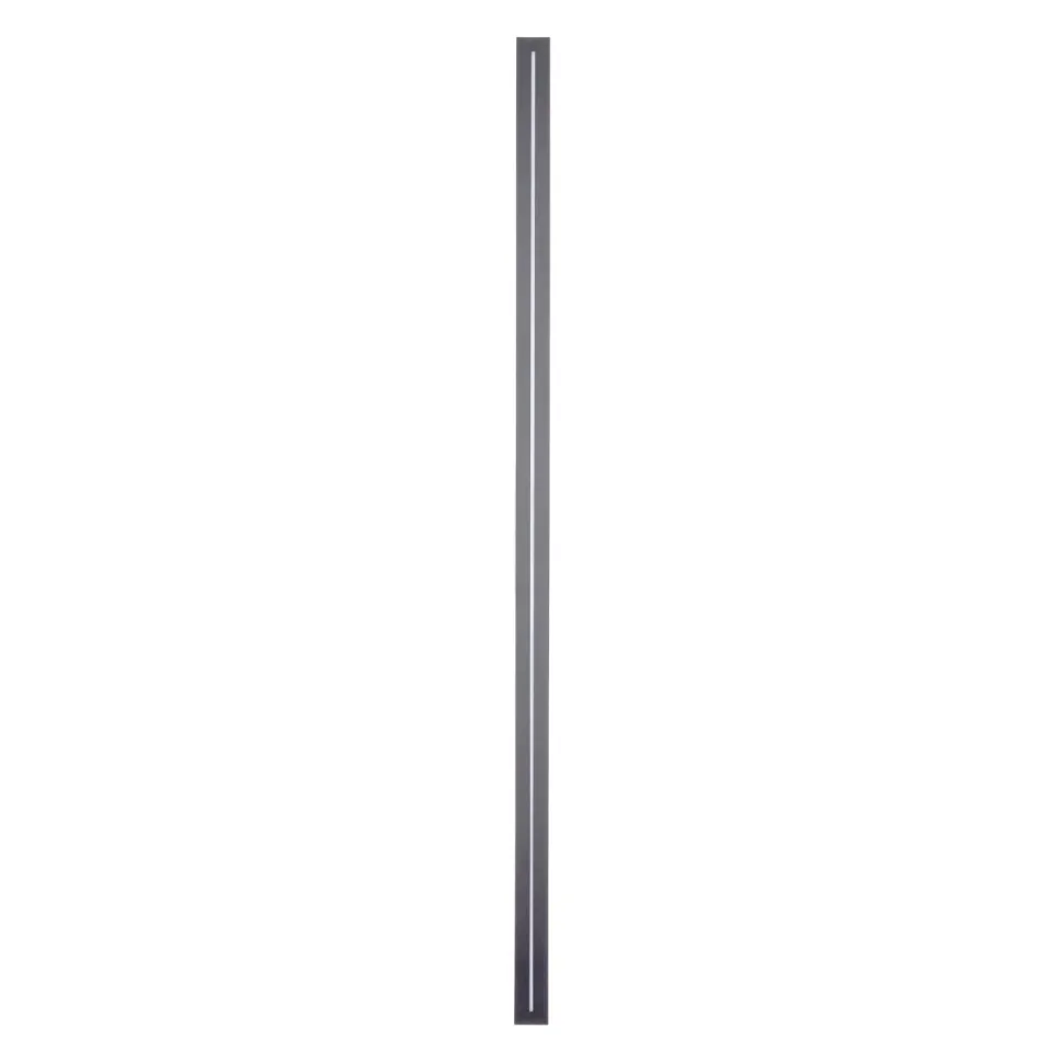 LED Außenlampe Wand Metall Grau IP65 H:121 cm indirekt