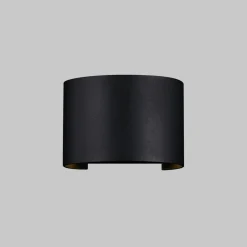 LED Außenlampe Wand Metall IP54 Up Down 400 lm Schwarz