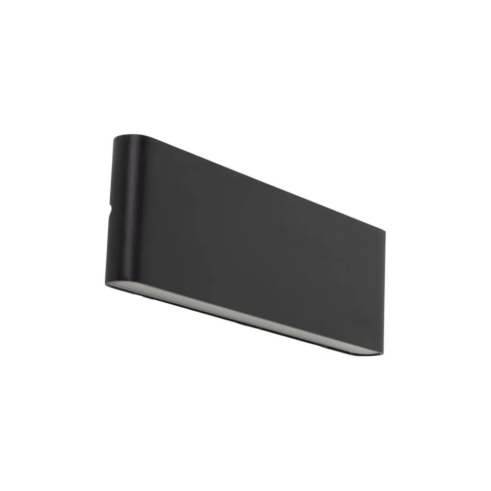 LED Außenlampe Wand Metall Schwarz 30 cm IP54 Up Down