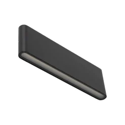 LED Außenlampe Wand Metall Schwarz 30 cm IP54 Up Down