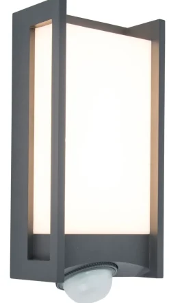 LED Außenleuchte Bewegungsmelder Farbwechsel Anthrazit