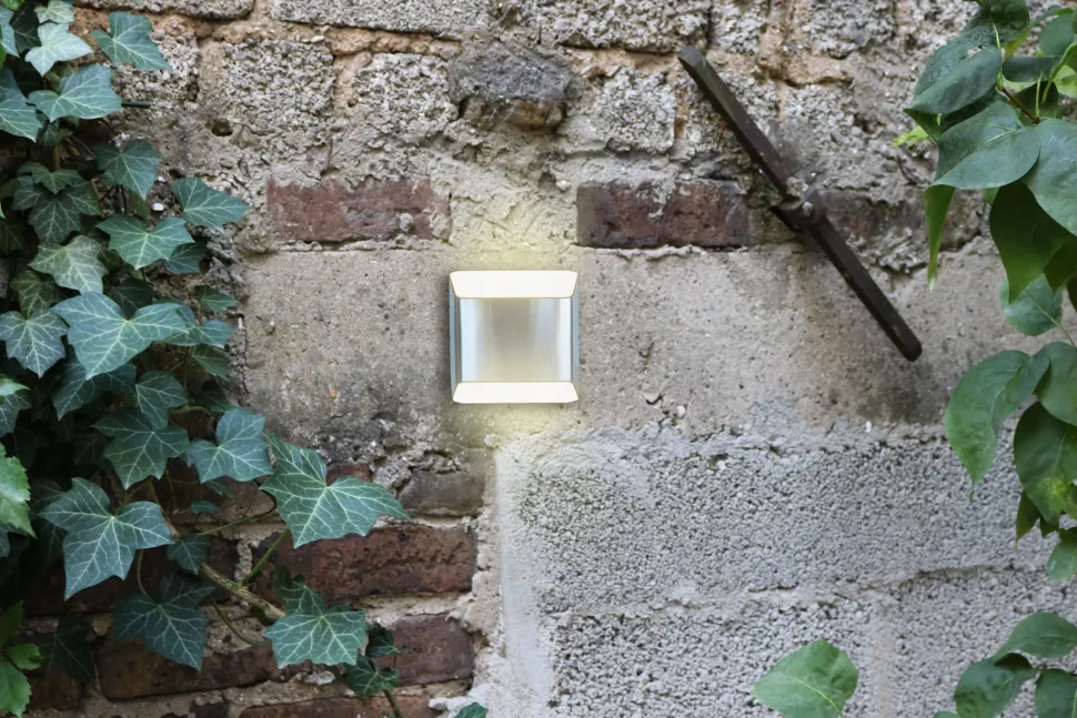 LED Außenleuchte Edelstahl IP54 H:12,4 cm 7 W Up Down