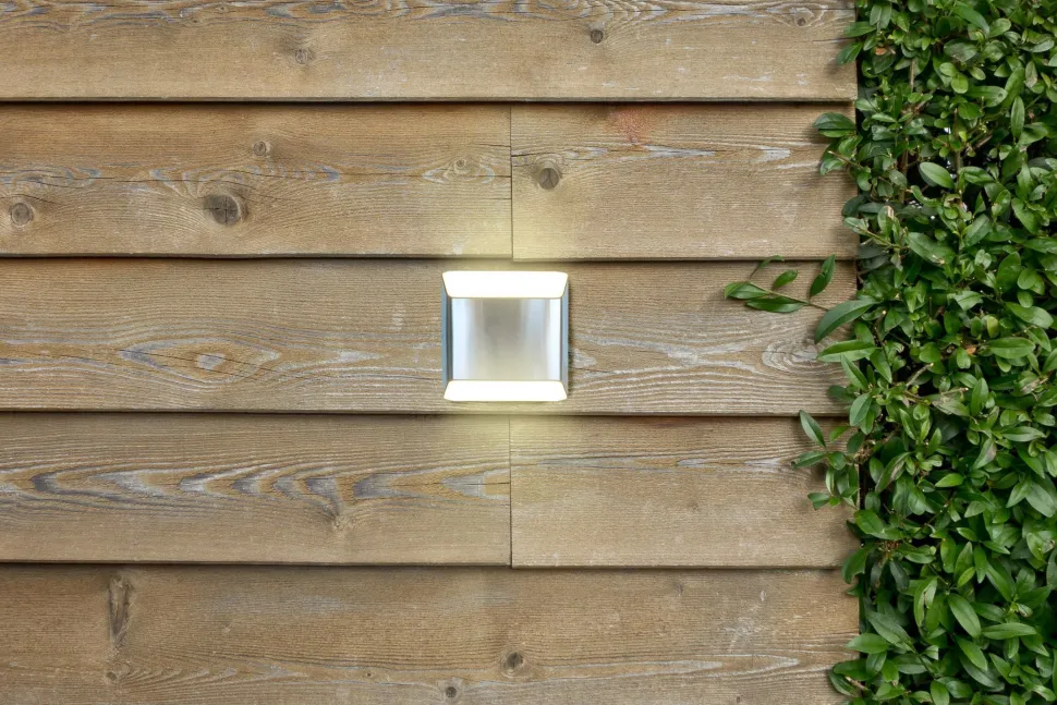 LED Außenleuchte Edelstahl IP54 H:12,4 cm 7 W Up Down