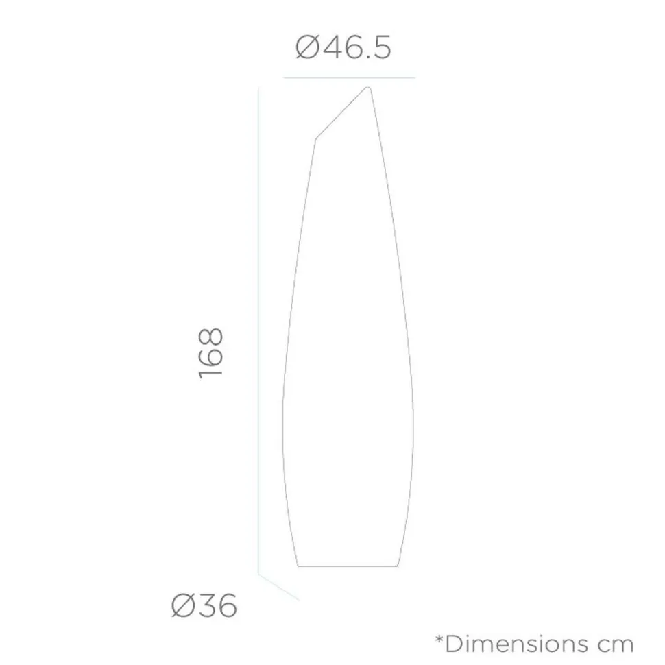 LED Außenleuchte Farbwechsel Dimmer 170 cm IP65 Akku kabellos