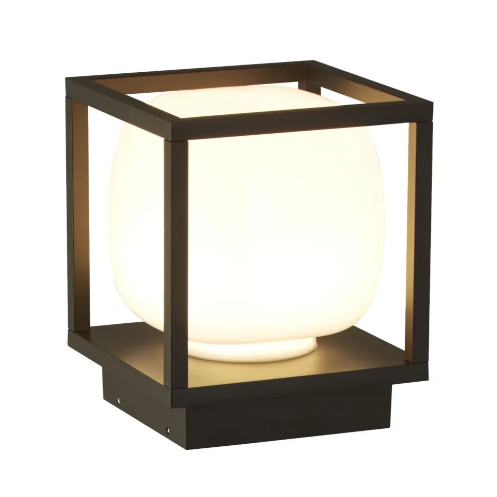 LED Außenleuchte IP54 Schwarz Weiß 15 cm 3000 K klein