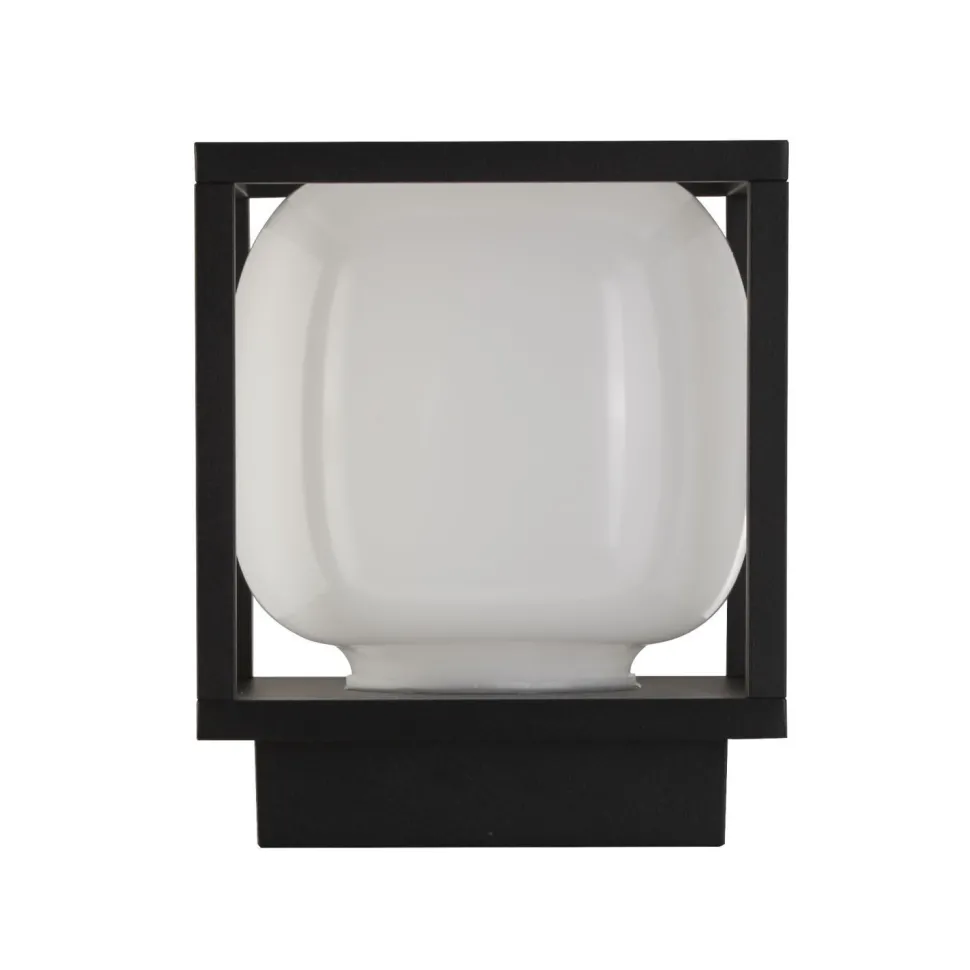 LED Außenleuchte IP54 Schwarz Weiß 15 cm 3000 K klein