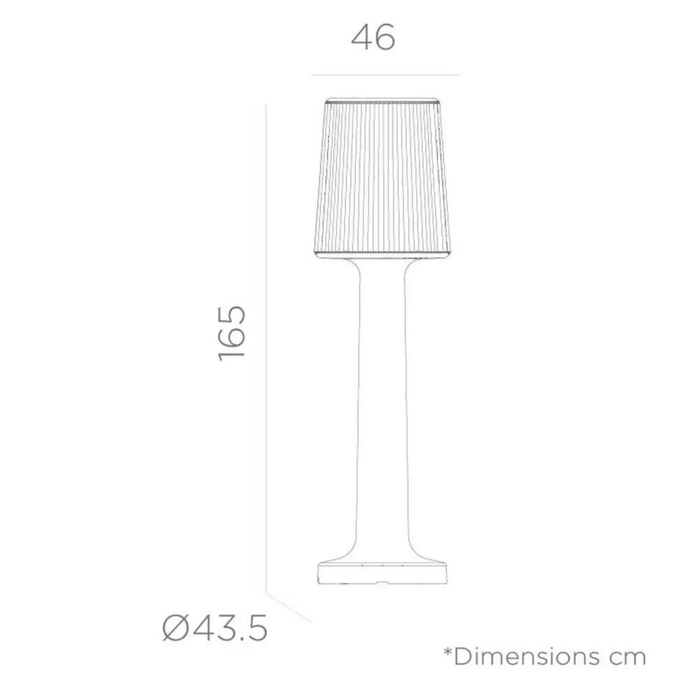 LED Außenleuchte Kabel Stecker 165 cm Weiß IP65 2700 K