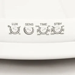 LED Außenleuchte mit Bewegungsmelder IP65 rund Ø 30 cm Weiß