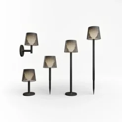 LED Außenleuchte Solar 5-in-1 Erdspieß Wand Tisch Boden IP65