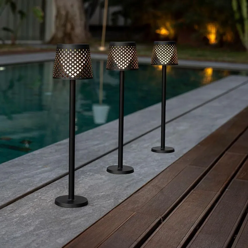 LED Außenleuchte Solar 5-in-1 Erdspieß Wand Tisch Boden IP65