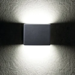 LED Außenleuchte Up Down Grau Aluminium IP54 Fassade