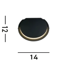 LED Außenleuchte Wand Aluminium B:14 cm IP44 246 lm 6 W