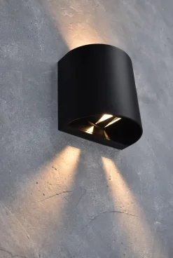 LED Außenleuchte Wand Aluminium IP54 400 lm Up Down