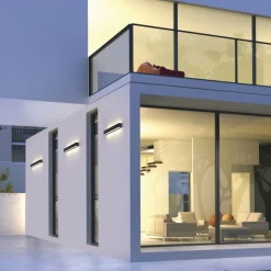 LED Außenleuchte Wand Aluminium B:50 cm IP65 Up & Down