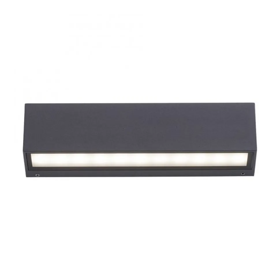 LED Außenleuchte Wand Aluminium B:25 cm IP65 Up & Down