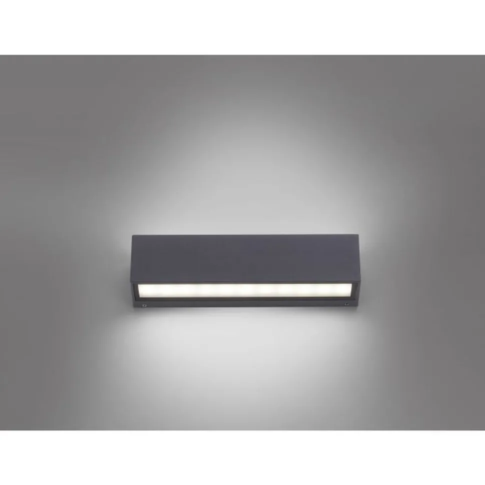 LED Außenleuchte Wand Aluminium B:25 cm IP65 Up & Down